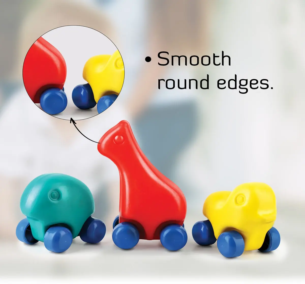 Ok Play Little Pets Shape Toys Set of 3 toddlers toy Multicolor 0M+