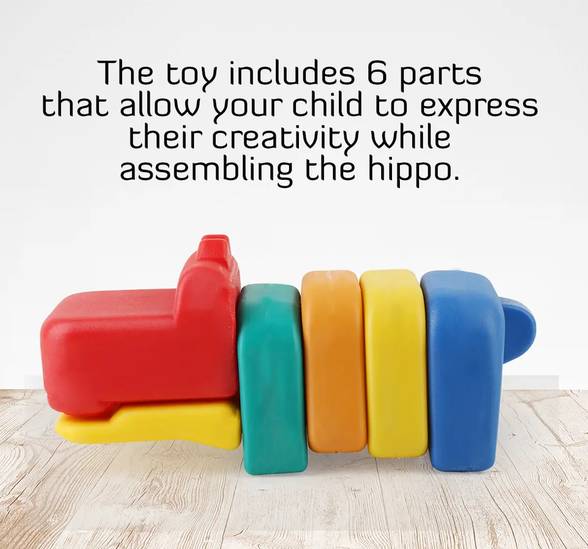 Ok Play My Pet Hippo Plastic toy for kids toddlers toys Multicolor 18M+