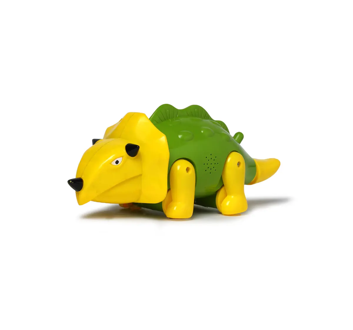 Toyzone Pull Along Triceratops Dinosaur Yellow and Green, 12M+