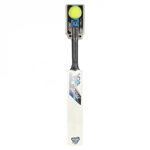 Speed Up Wooden Cricket Bat & Ball, Size 1, White, 5Y+