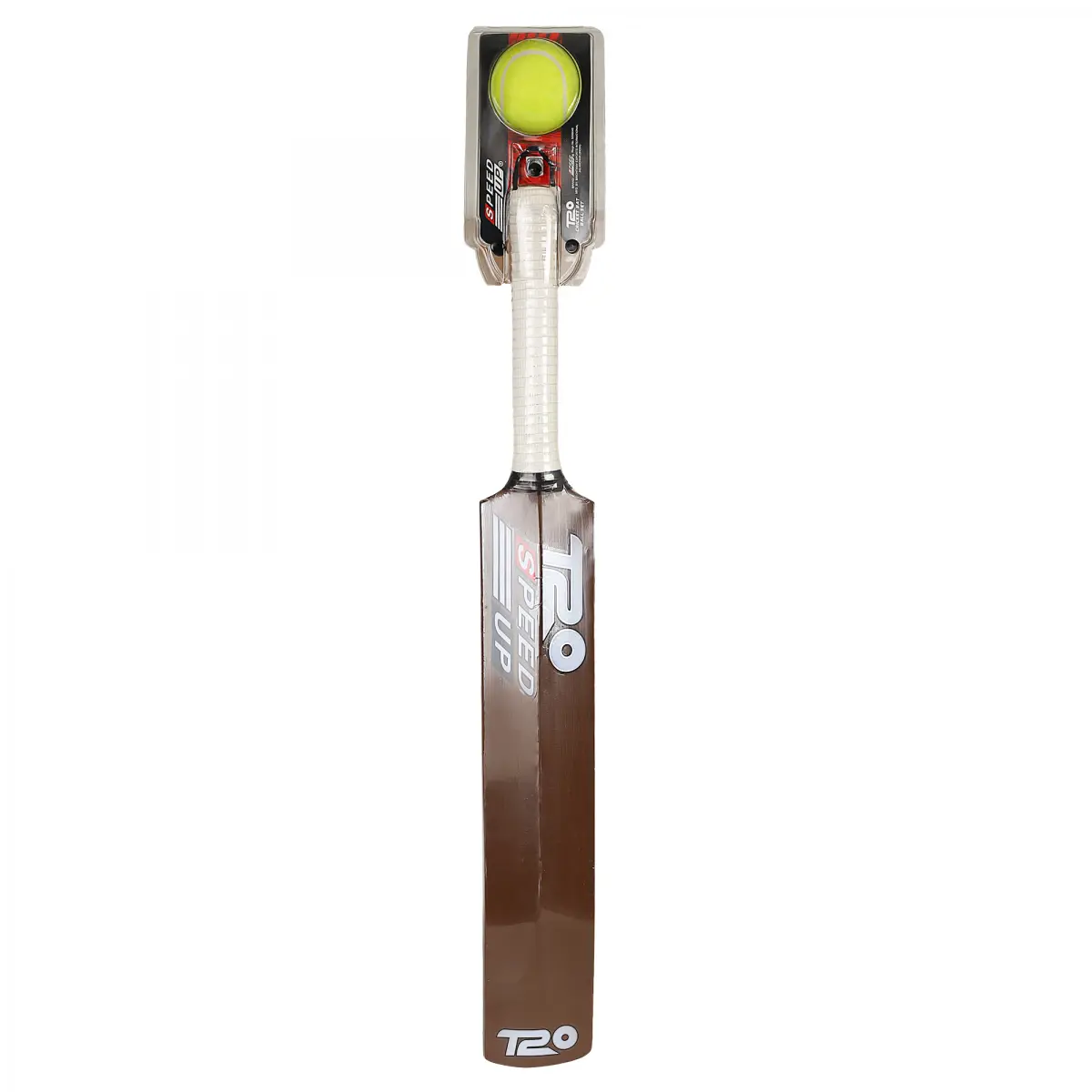 Speed Up Wooden Cricket Bat & Ball, Size 1, Brown, 5Y+