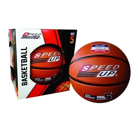 Speed Up Rubber Basket Ball Size 5 Box Pack Kids Multicolour 8Y+