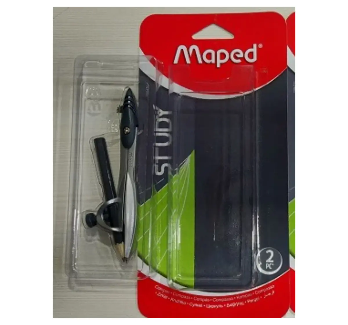 Maped Compass Study Holder With Pencil, 7Y+ (Grey)