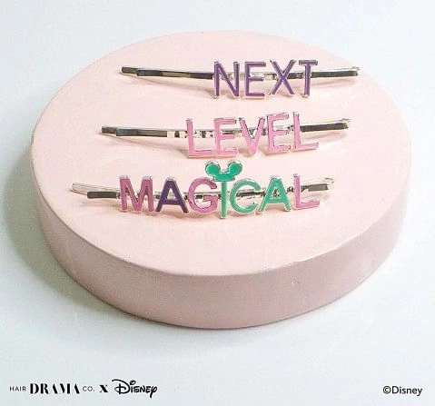 Hair Drama Company Disney Mickey Pins , Set Of 3(One Size),  9Y+(Multicolor)