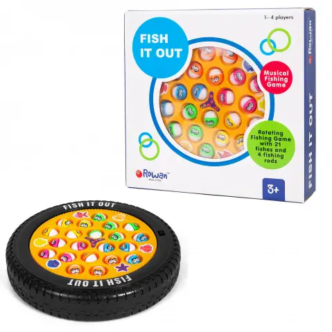 Rowan Fish It Out Musical Fishing Game, 1-4 Players, 3Y+