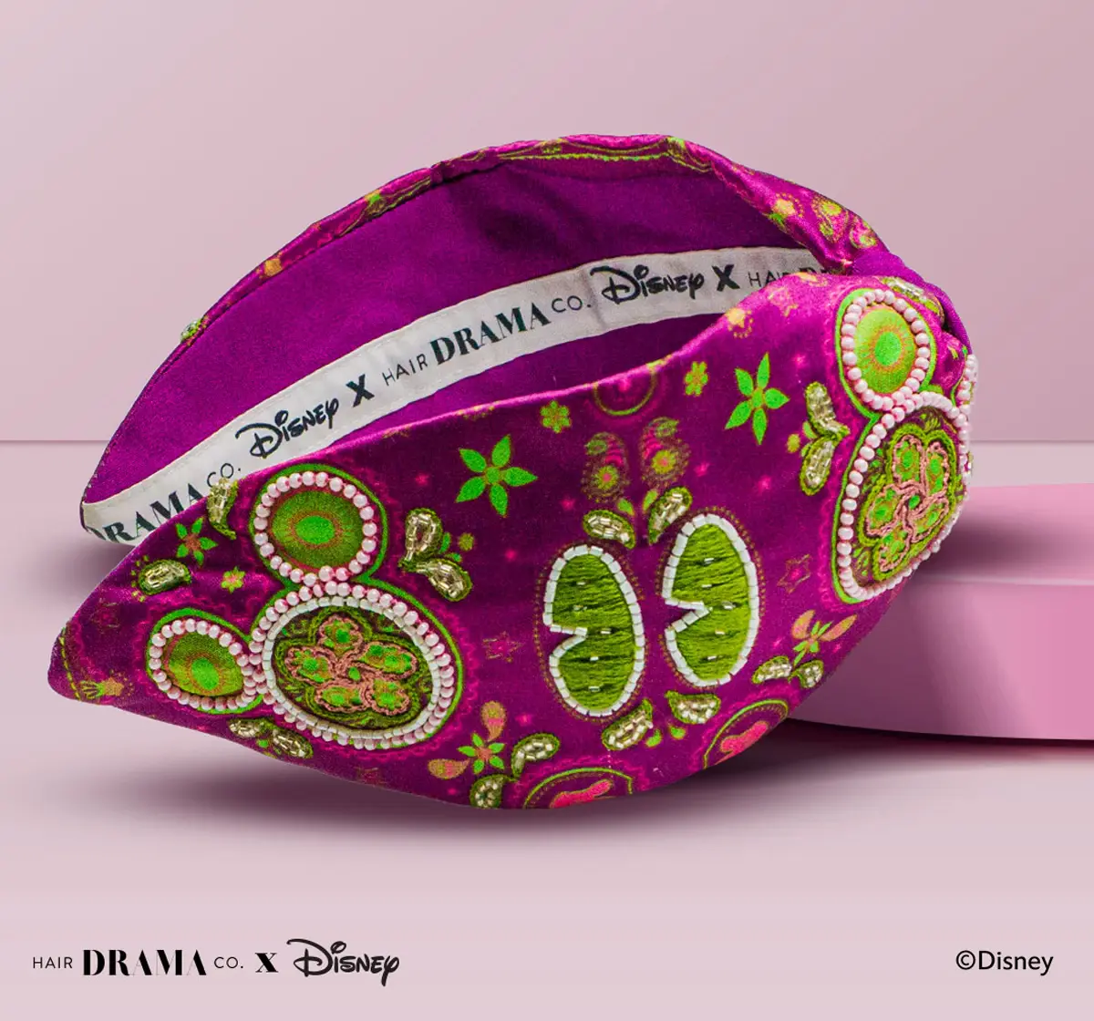 Hair Drama Company Disney Indie Minnie Knotted Headband(One Size),  9Y+(Purple)