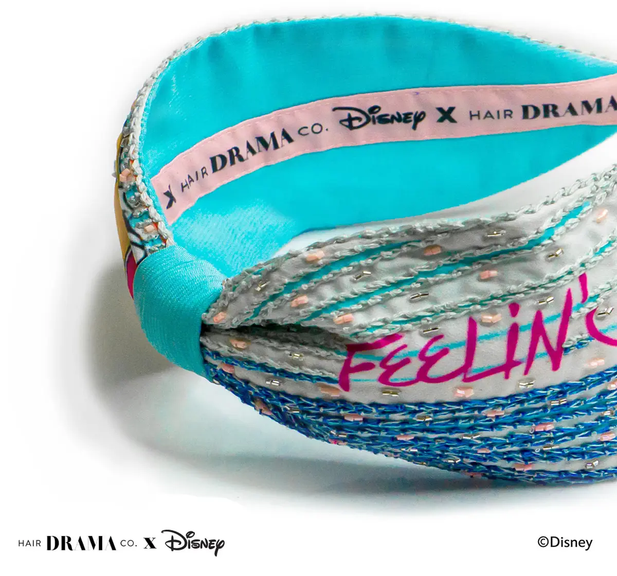 Hair Drama Company Disney Feelin Goofy Knotted Headband(One Size),  9Y+(White)