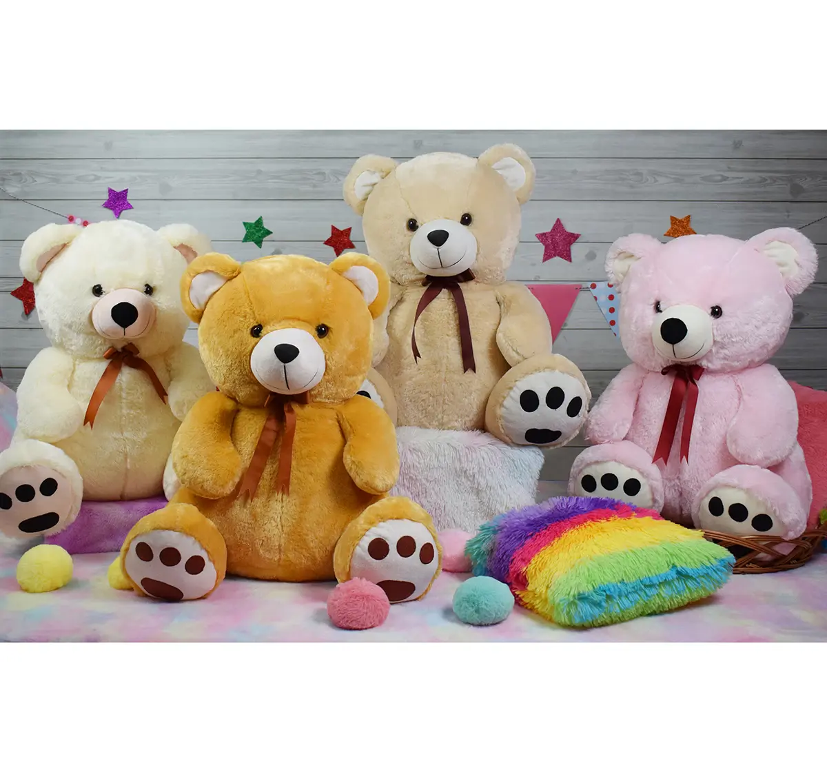 Mirada 55cm jumbo teddy bear soft toy Multicolor 3Y+