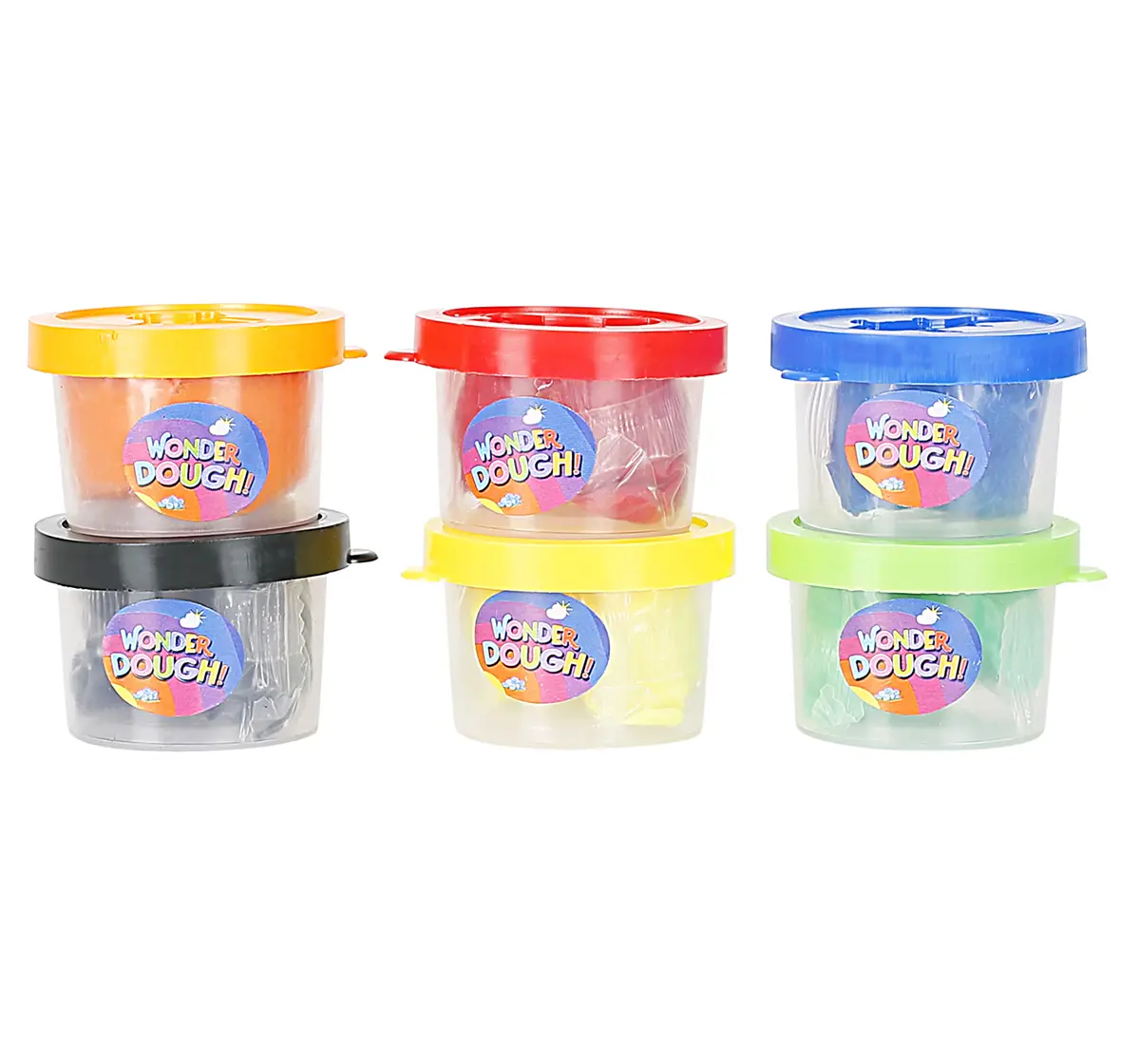 Youreka Hex Dough 6 Shades 25g Clay Toy for Kids 3Y+, Multicolour