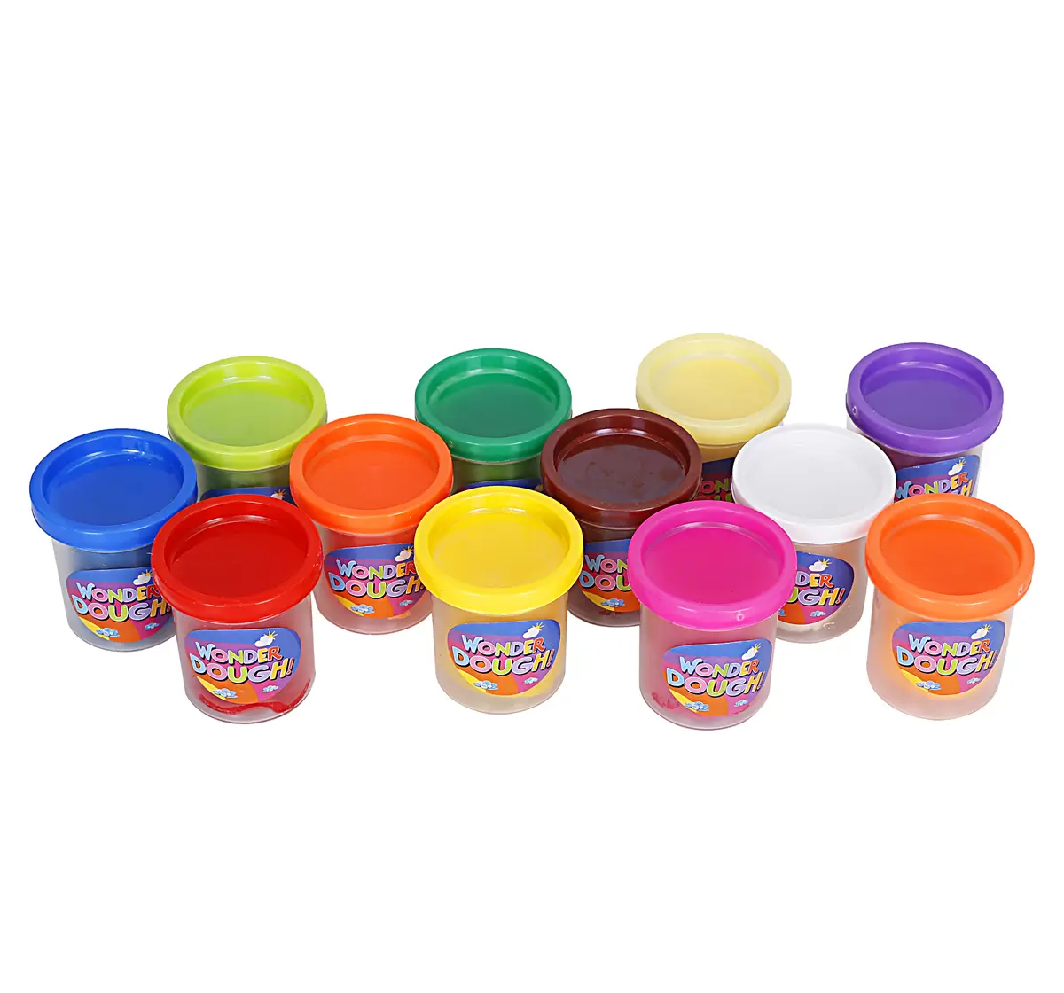 Youreka Dough 12 Shades 50 Grams Dough Tubs Multicolour 3Y+