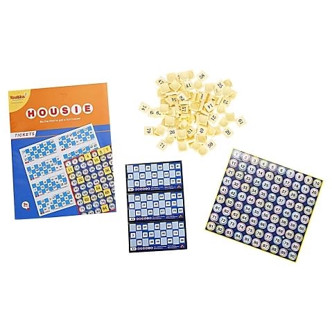 Youreka Housie Board Game for kids 3Y+, Multicolour