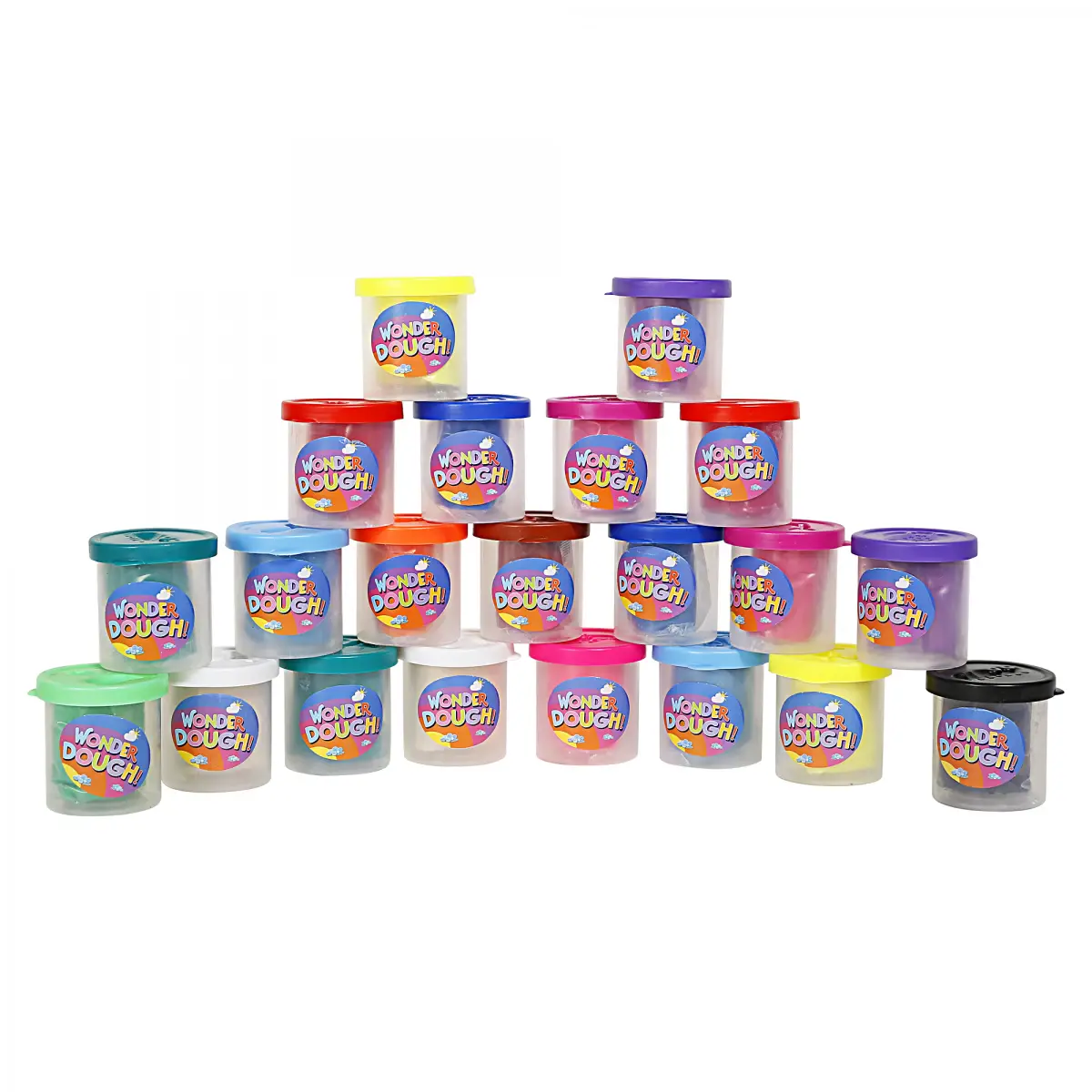 Youreka Wonder Dough, Rainbow Pack, Art & Craft, Pack of 21 Tubs, 3Y+