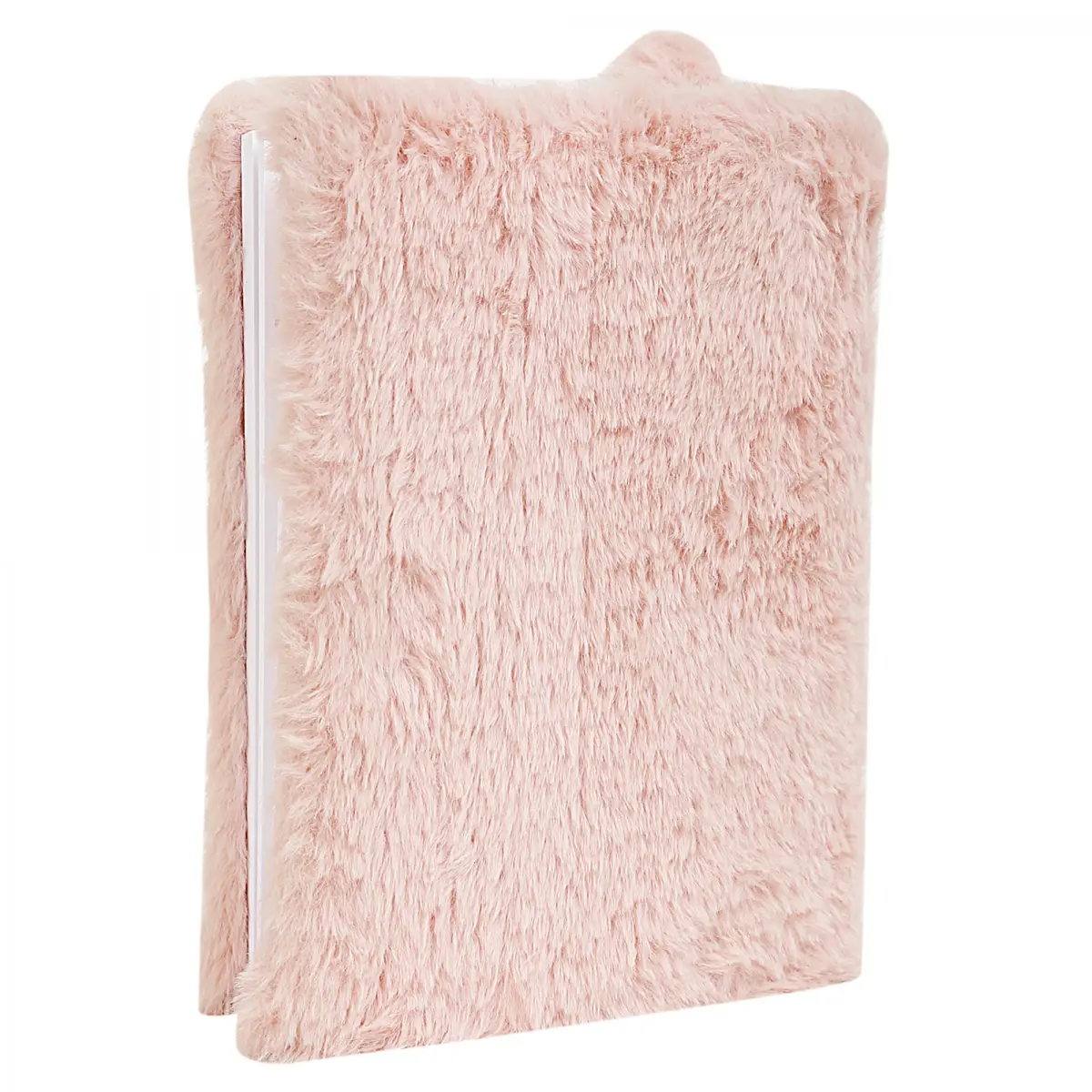 Luvley Fancy Fluffy Cat Plush Notebook, 3Y+, Pink
