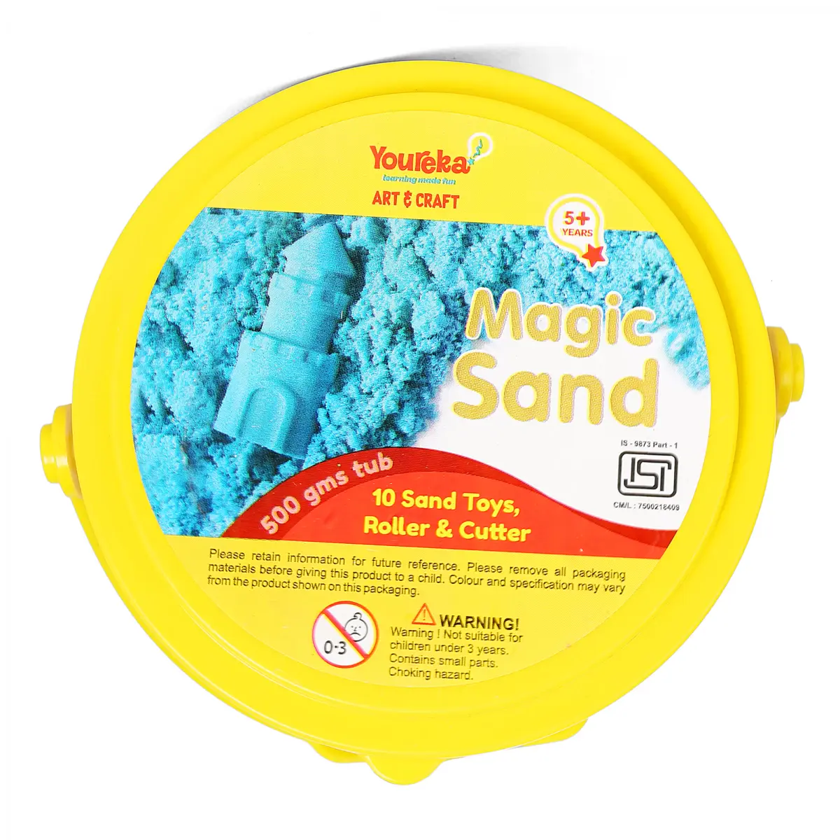 Youreka Magic Flow Sand Art & Craft Kit, 500gms Tub, 5Y+, Multicolour