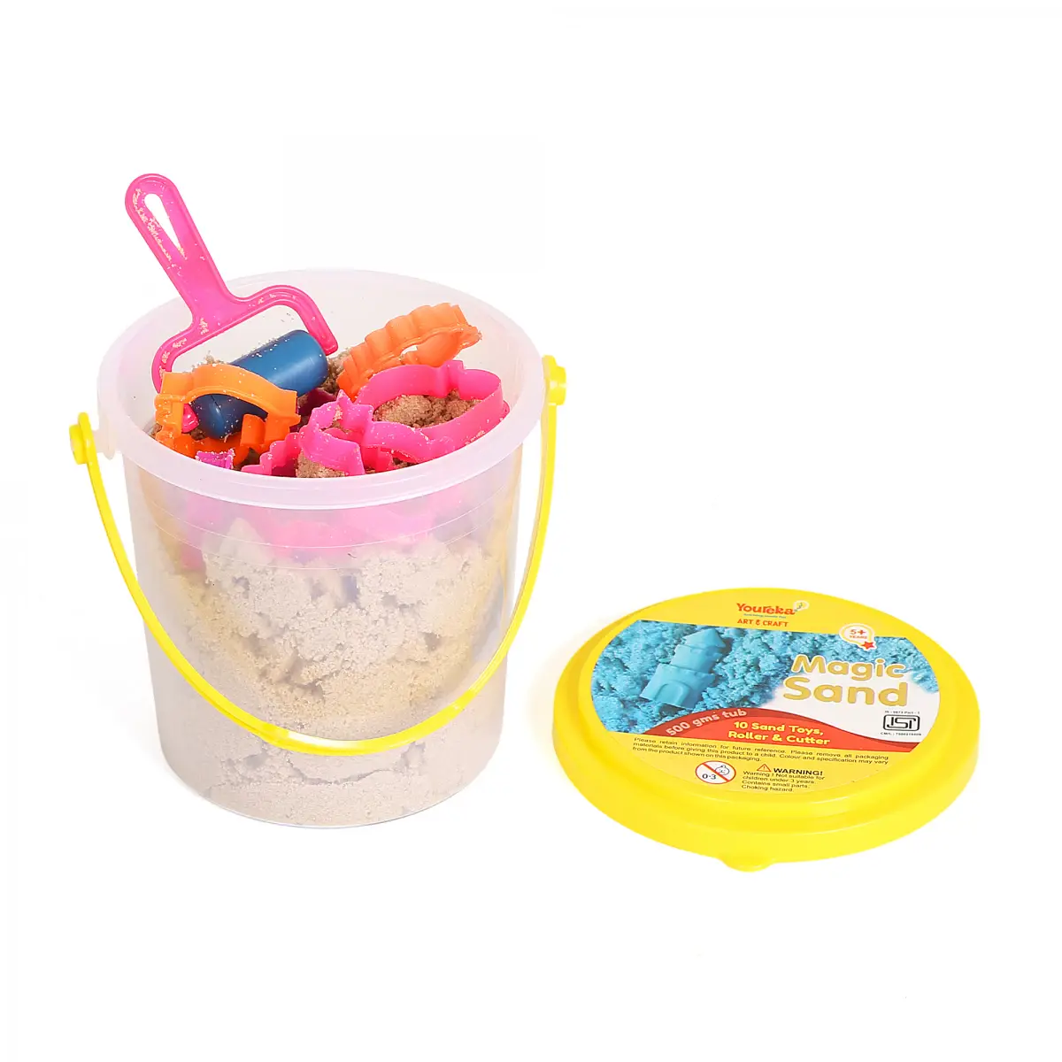 Youreka Magic Flow Sand Art & Craft Kit, 500gms Tub, 5Y+, Multicolour