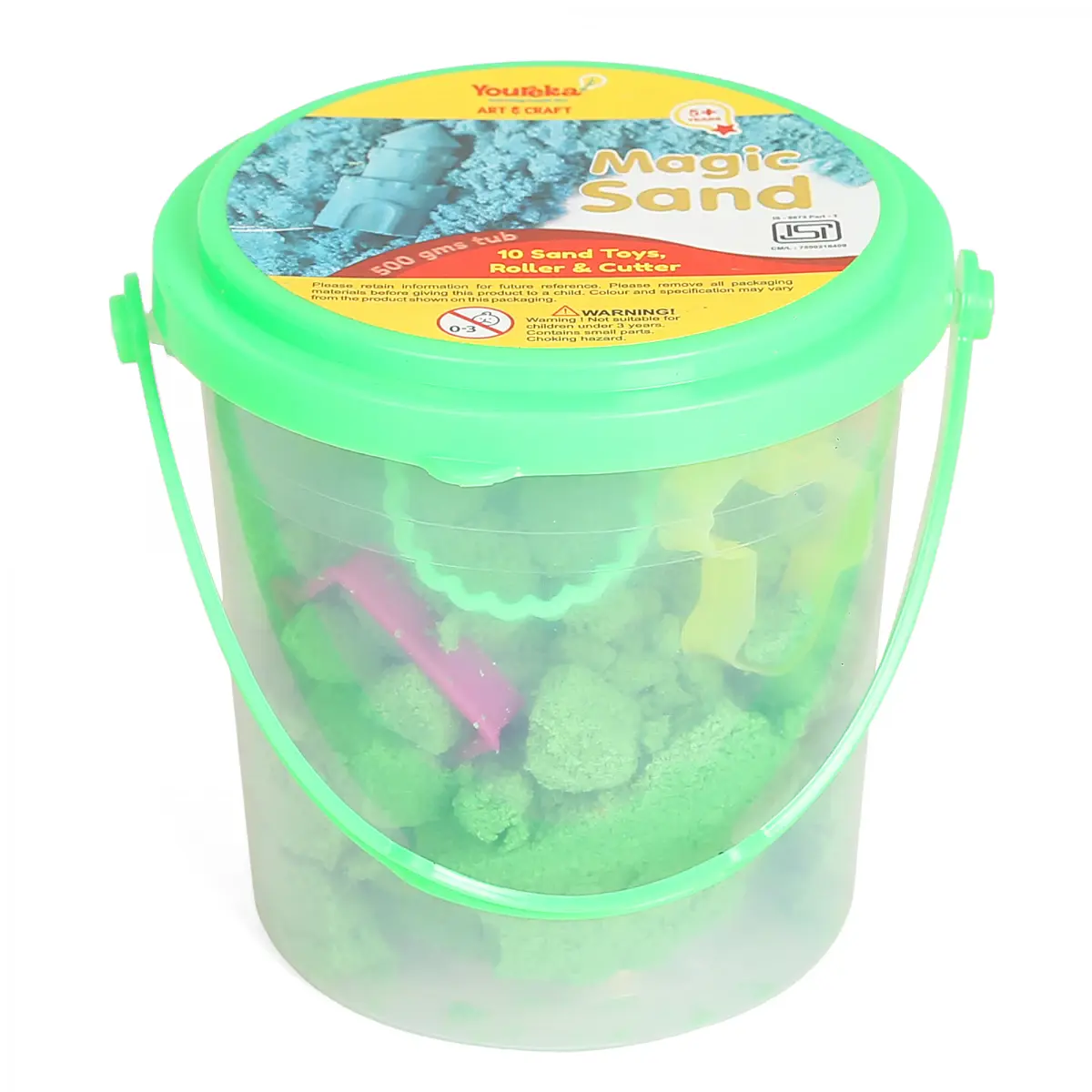 Youreka Magic Flow Sand Art & Craft Kit, 5Y+, Green