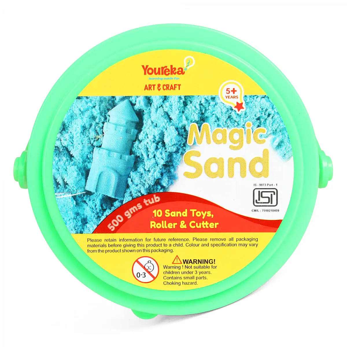 Youreka Magic Flow Sand Art & Craft Kit, 5Y+, Green