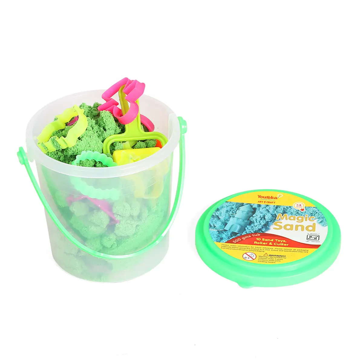 Youreka Magic Flow Sand Art & Craft Kit, 5Y+, Green