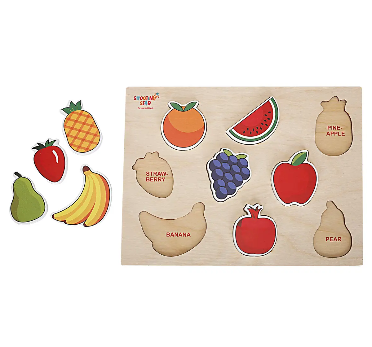 Shooting Star Fruits Puzzle Chunky 9Piece Multicolour 3Y+