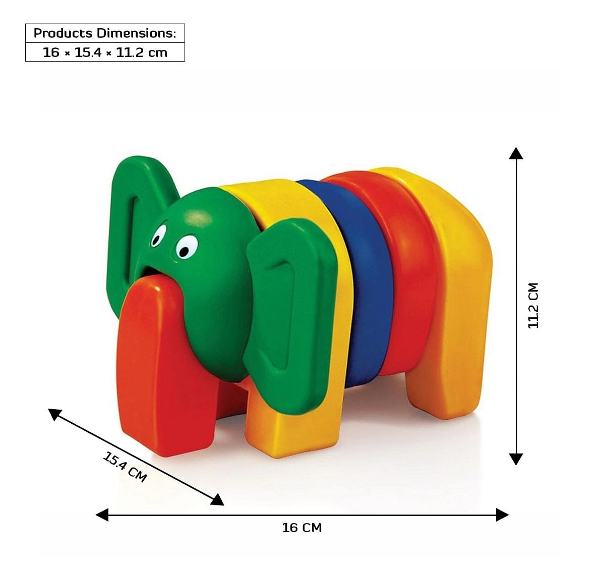 Shooting star My Pet Elephant Toy for toddlers Plastic elephant Multicolor 1Y+