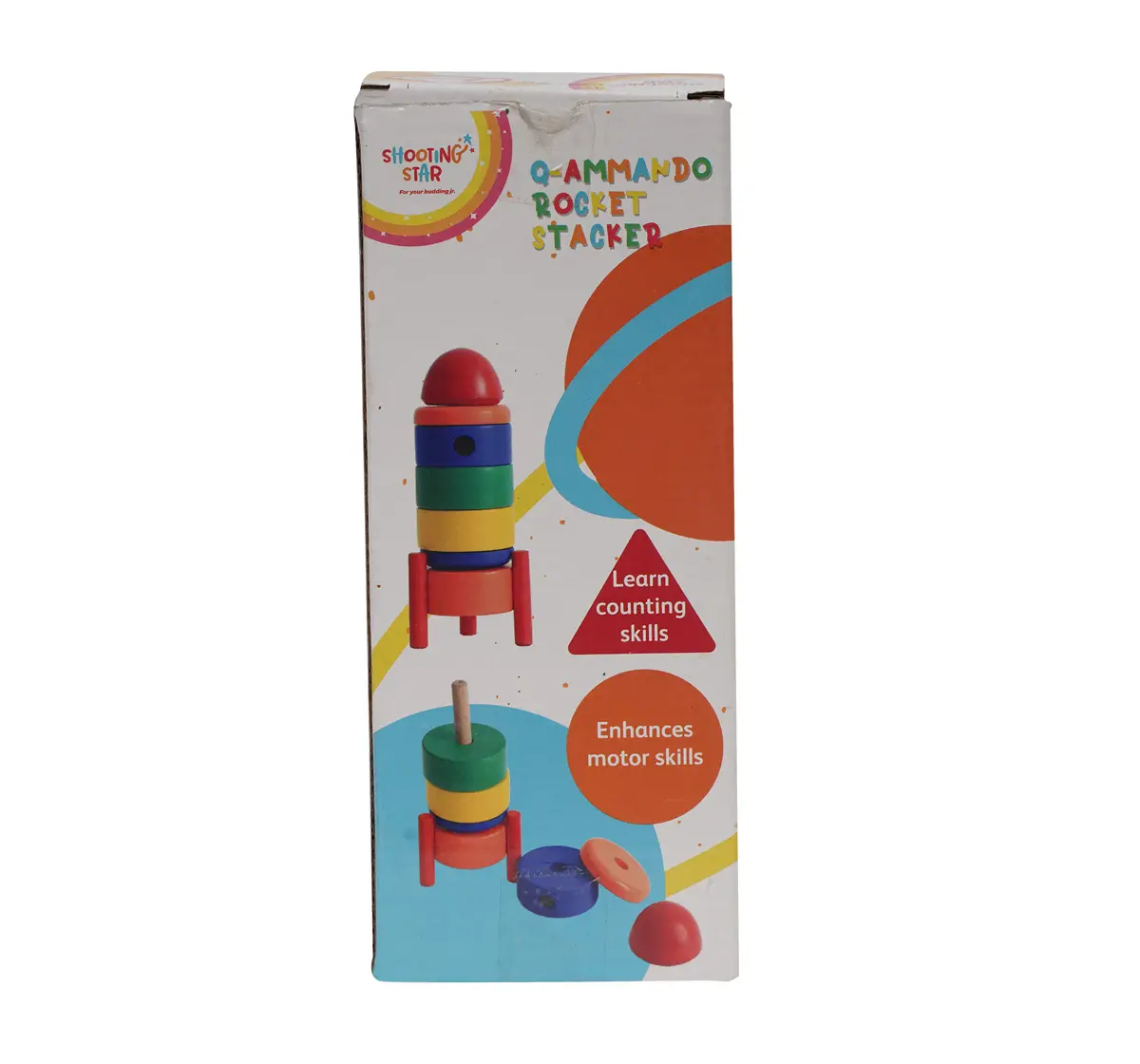 Shooting Star Rocket Stacker Colourful Stacking Toy Multicolour 3Y+