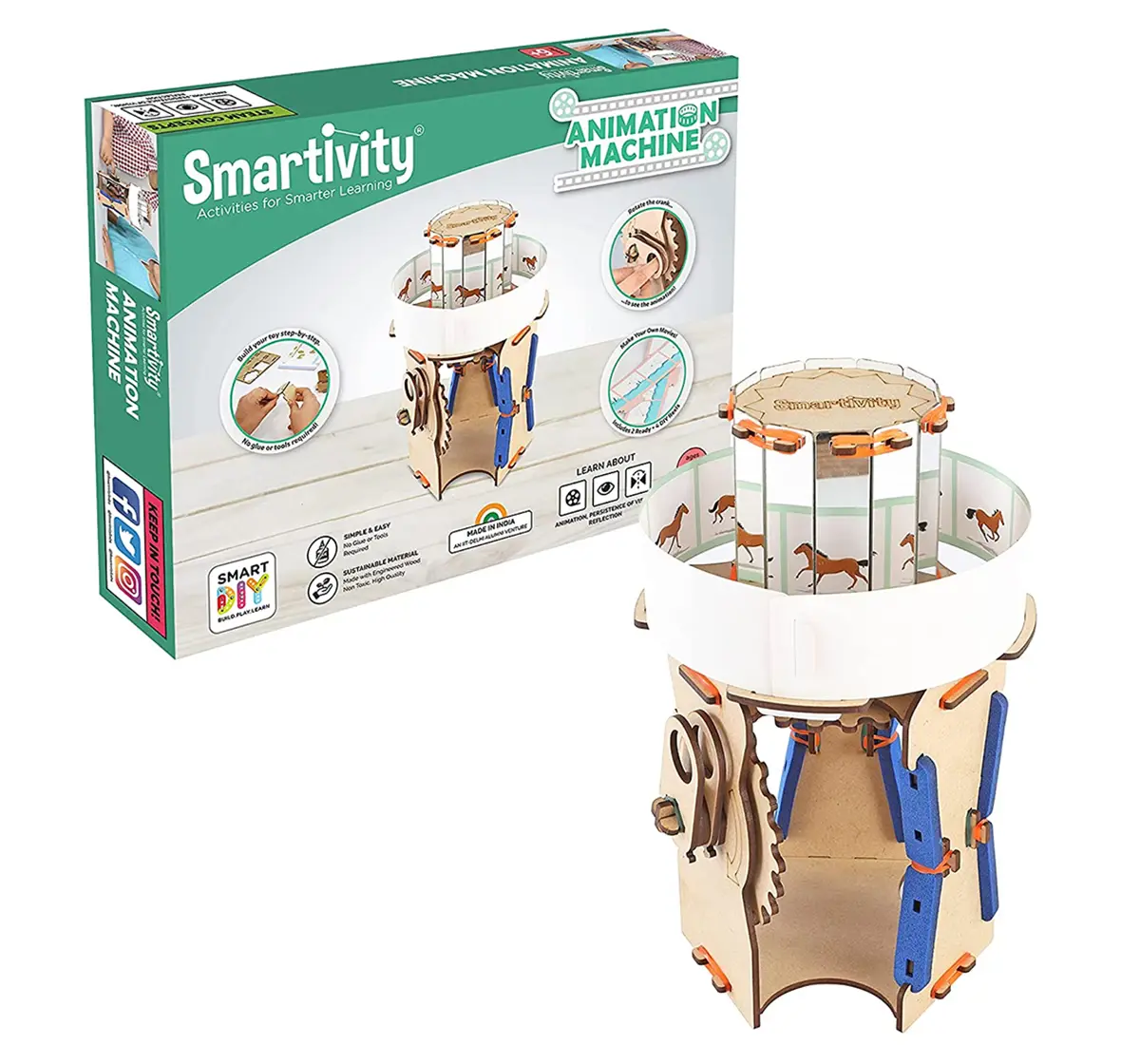 Smartivity Animation Machine STEAM Educational DIY Fun Toys, Educational & Construction based Activity Game for Kids 6 to 14yrs