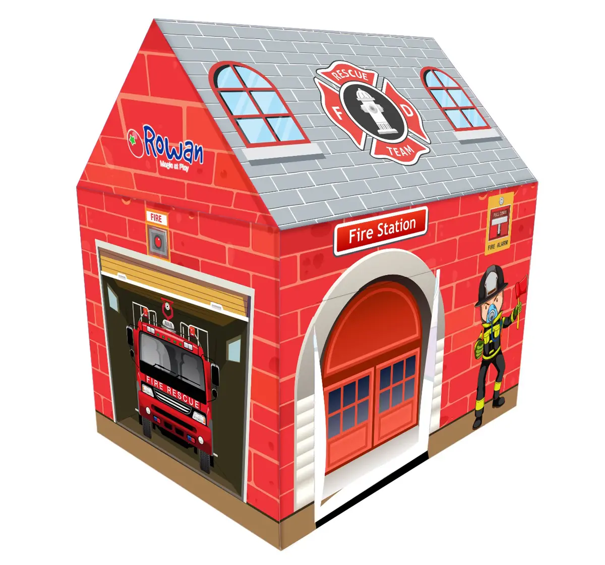 Rowan Fire Station Led Round Box Tent Multicolor For Kids 3Y+