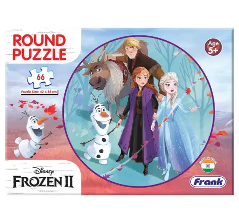 Frank Disney's Frozen 2, 66 Pieces Round Puzzle, 5Y+