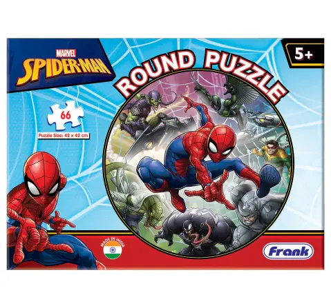 Frank Marvel's Spider-Man, 66 Pieces Round Puzzle, 5Y+