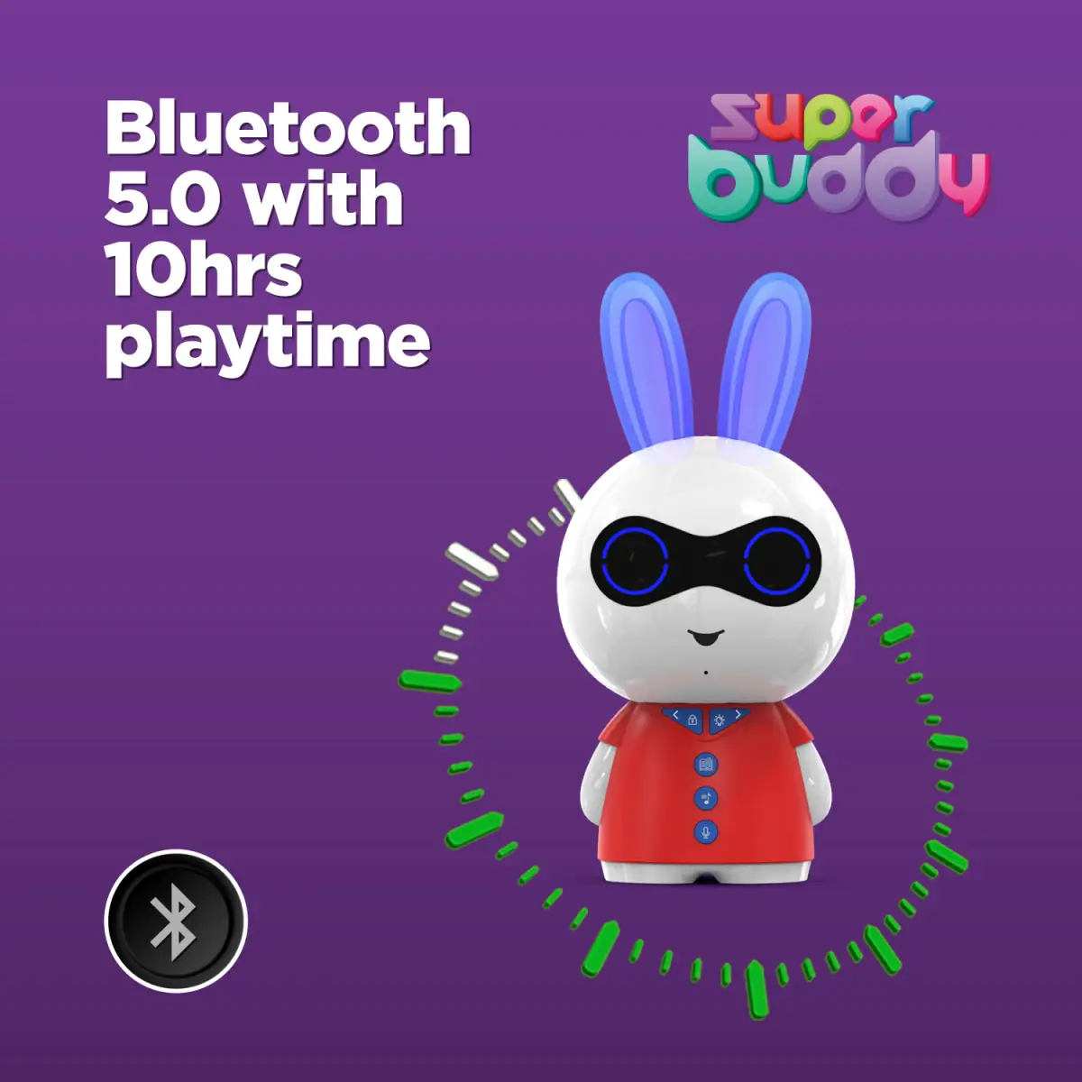 Tarbull Super Buddy Rabbito (Blue), 3Y+