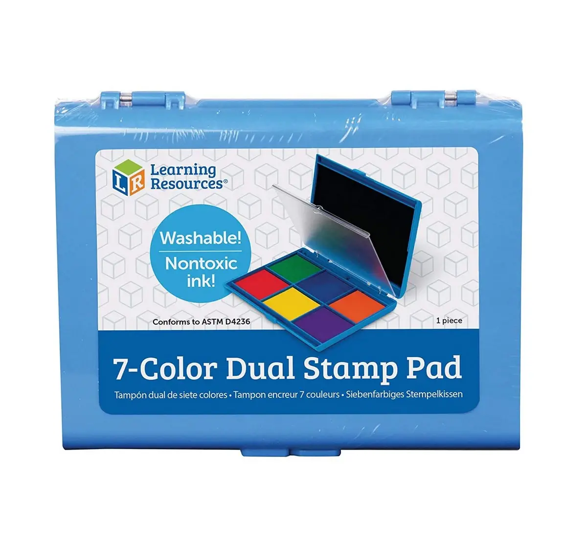 Learning Resources Stem Jumbo 7-Colour Ink Stamp Pad Multicolor 3 To 8 Years