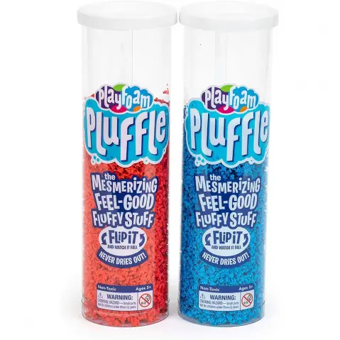 Learning Resources Stem Playfoam Pluffle Pack of 2 Blue & Red, 5Y+