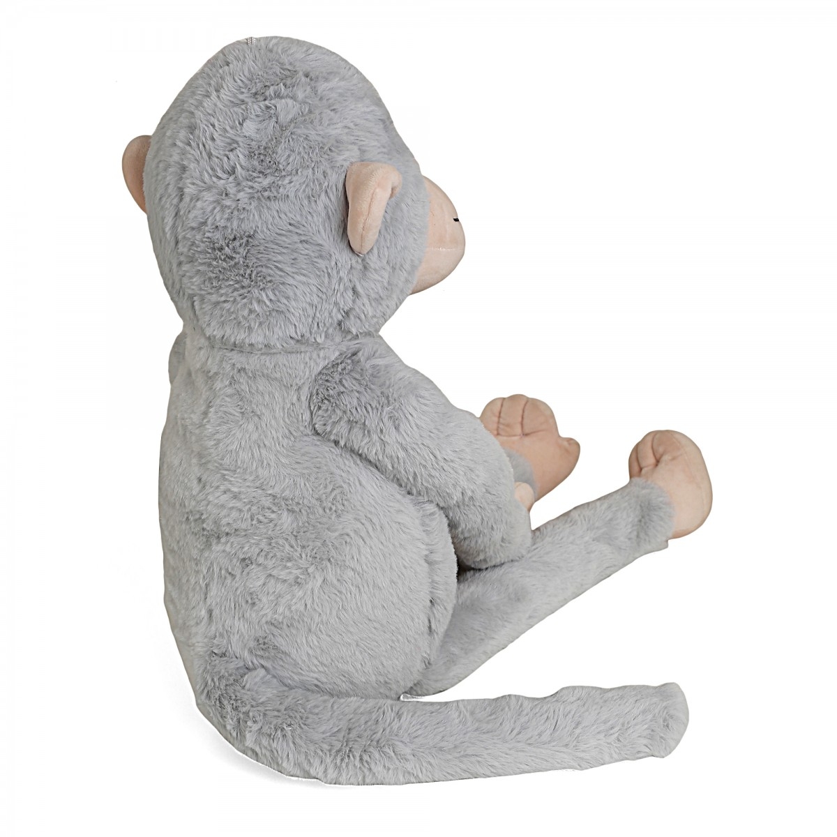 Fuzzbuzz Monkey Soft Toys for Kids 70cm Grey 1Y