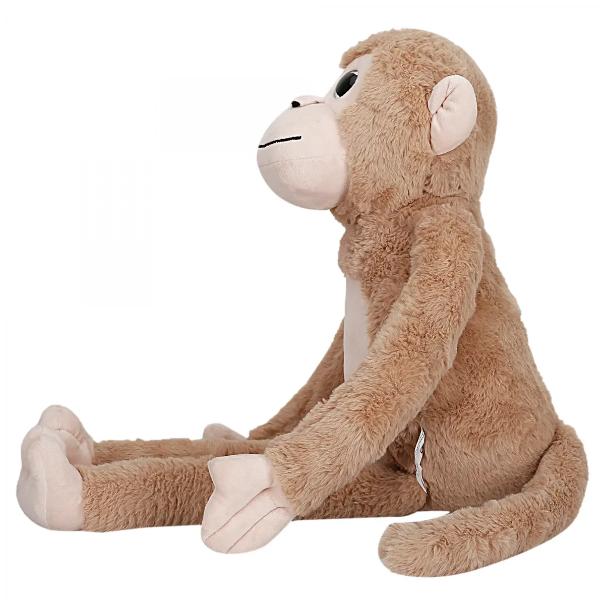 Fuzzbuzz Monkey Soft Toys for Kids, 70cm, Brown, 3Y+