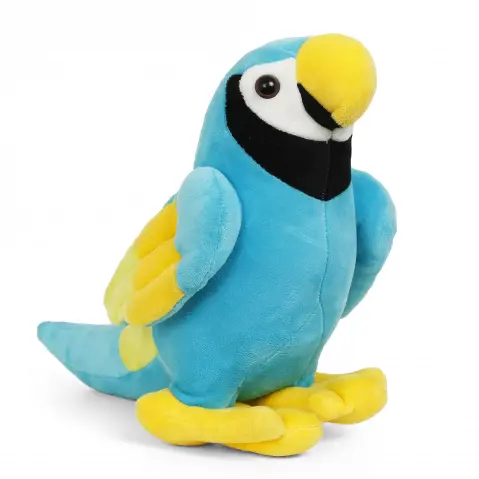 Fuzzbuzz Parrot Soft Toys for Kids, Blue, 12Y+