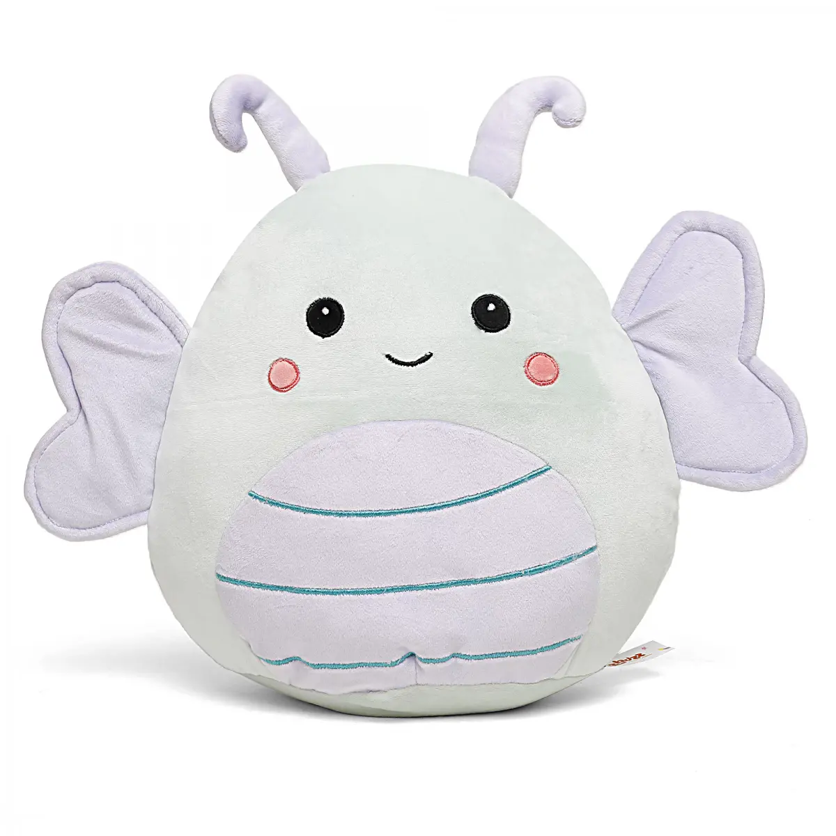 Fuzzbuzz Butterfly Cushion, Soft Coys for Kids, White