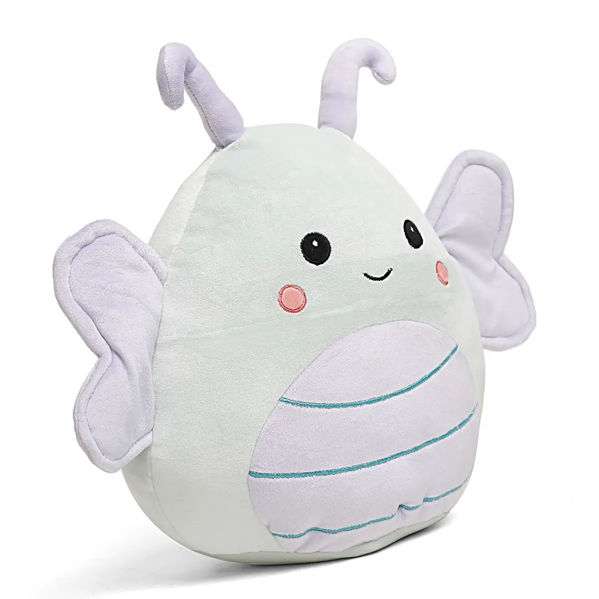 Fuzzbuzz Butterfly Cushion, Soft Coys for Kids, White