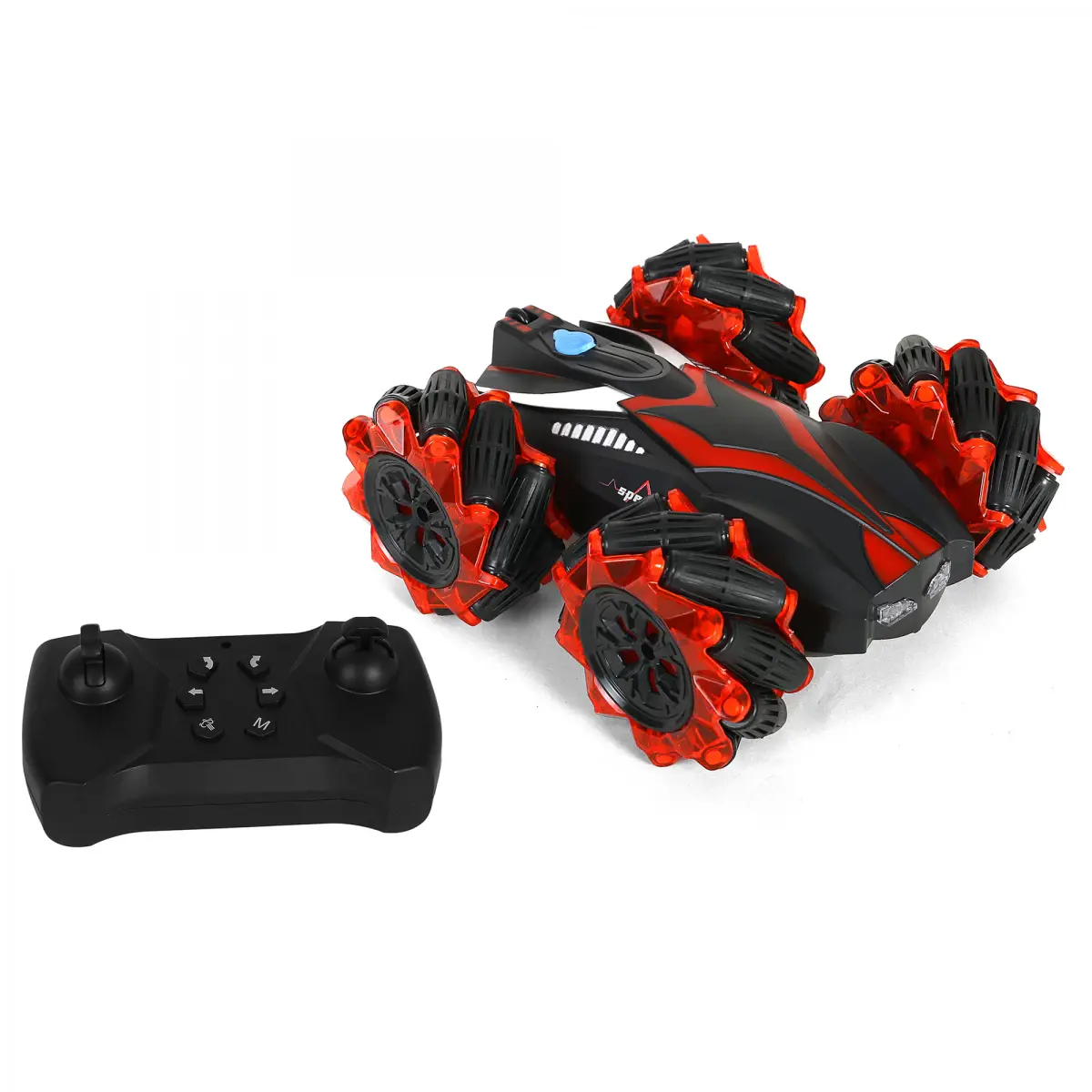 Electrobotic Stunt RC Car With Drifting Wheels And Cool Water Smoke With 2.4 Ghz Remote Control, 3.7 V Rechargeable Battery, 4Y+