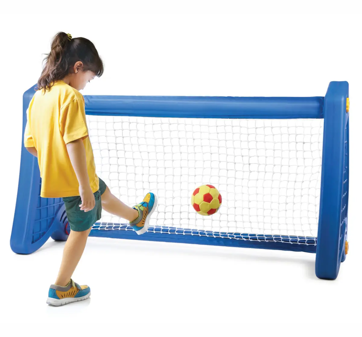 Ok Play Goal Post Plastic Soccer Goal Post for Kids Blue 3Y+