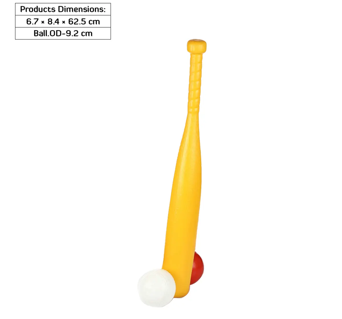 Zoozi Striker Baseball Bat with Ball for Kids Multicolor 5Y+