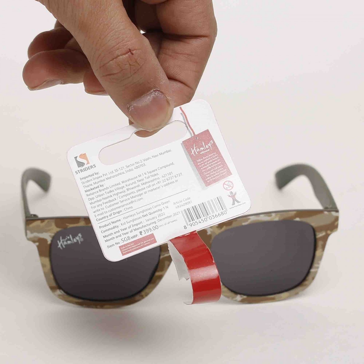Hamleys Sunglasses for Kids Green Camoflouge, 3Y+