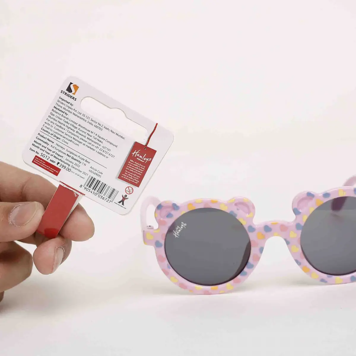 Hamleys Bear Sunglasses for Kids, Purple, 3Y+