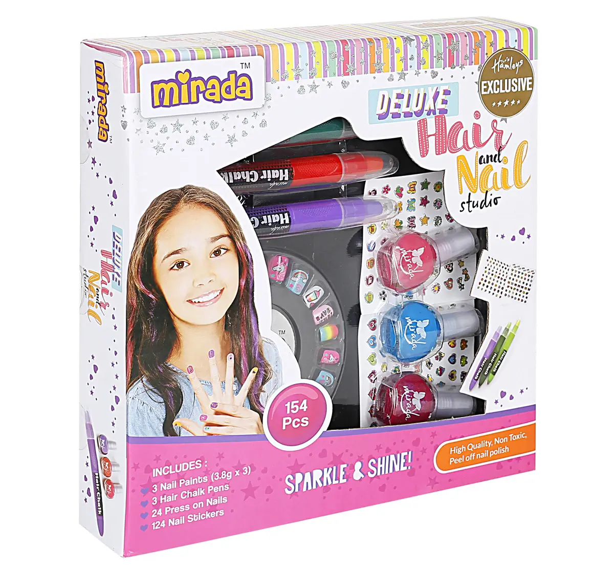 Mirada Metallic Hair And Nail Studio Puzzle Multicolour 6Y+