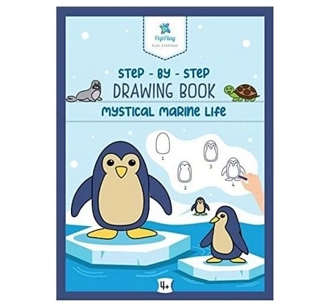 PepPlay Step by Step Drawing Book Mystical Marine Life 4Y+