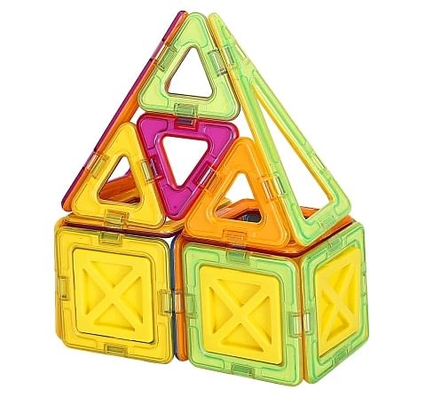 Karmax 26 Pieces Set with New Accessories Magnetic Tiles for Kids 3Y+, Multicolour