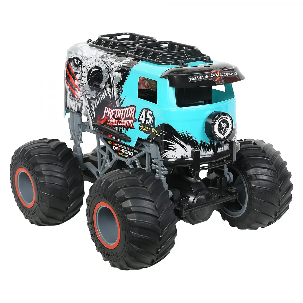 Ralleyz Forest Beast Racing Car, 2 Wheel Drive, Remote Control Toys, 8Y+, Blue
