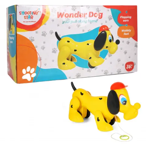 Shooting Star Wonder Dog, Push & Pull Toy, 3Y+