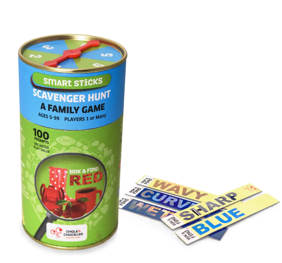Chalk and Chuckles Smart Sticks-Scavenger Hunt Indoor & Outdoor Adventure, 5Y+, Multicolour