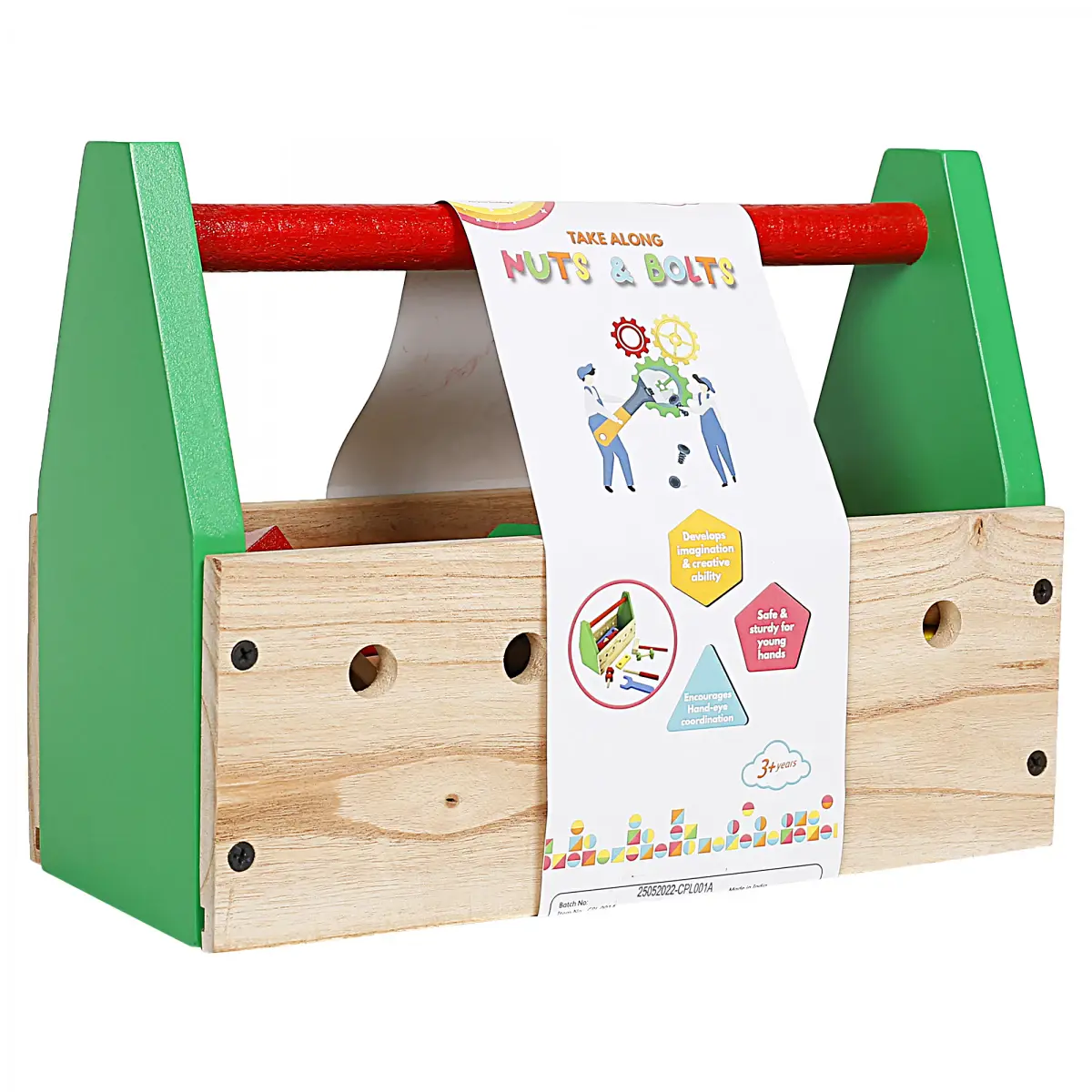 Shooting Star Take Along Nuts & Bolts, 3Y+, Multicolour