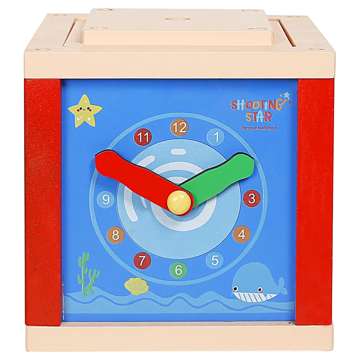 Shooting Star Wooden Activity Cube, 3Y+, Multicolour